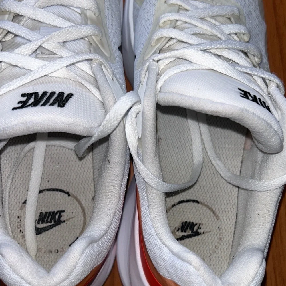 Nike White and orange Sneakers Lightweight Breathable Design